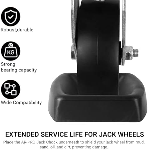 AR-PRO Jack Wheel Chock Stabilizer, Fit 6" Single Wheel - Image 5