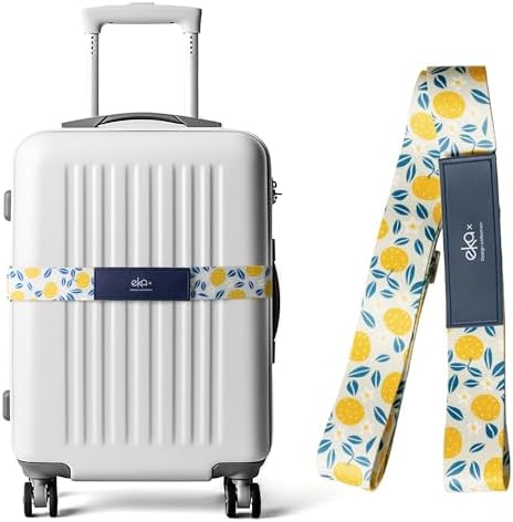 Luggage Straps for Suitcases, Adjustable Luggage Elastic Belt, Travel by EKAX