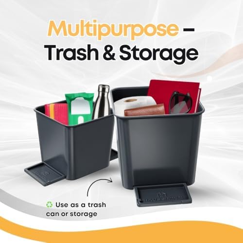 Car Trash Can with Stability Wings – Leakproof Portable Garbage Bin - Image 6