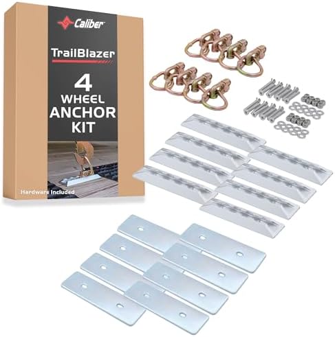Caliber Trailblazer Heavy-Duty, Fully Adjustable Tie Down Components, 4-Wheel by Caliber