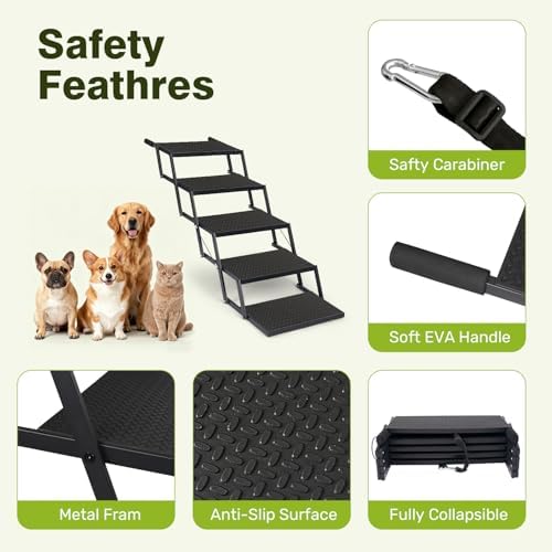 Foldable Dog Steps for Car SUV Truck - Image 3