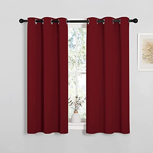 NICETOWN Burgundy Red Blackout Curtains - Image 2