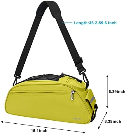 MOSISO Bike Rack Bag, Waterproof Bicycle Trunk Pannier Rear Seat Pouch - Image 3