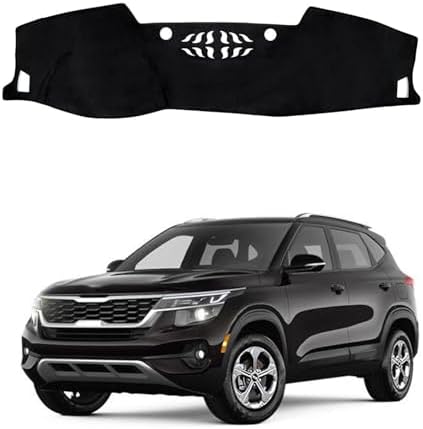Dashboard Mat Cover for Kia Seltos 2019-2023 Nonslip Center Console Sunshield by BOLTRY
