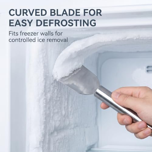 Stainless Steel Kitchen Ice Scraper, 2 Pack Multipurpose Freezer Defrosting - Image 5