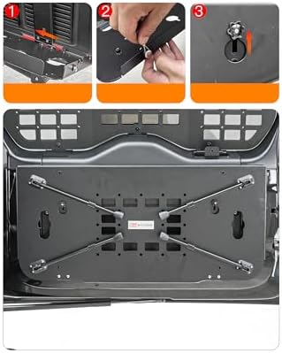for Land Rover Defender 90/110/130 2020-2025 Tailgate Storage Rack Folding - Image 6