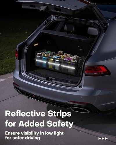 HOTOR Trunk Organizer for SUV – Car Storage Box Collapsible Car Organizer - Image 5