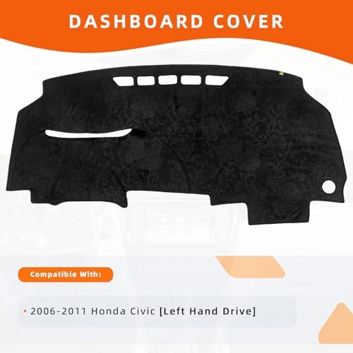 Dashboard Cover Dash Mat Fit for Ho-nda Civic 2011-2006, Car Dash Board Mat - Image 2