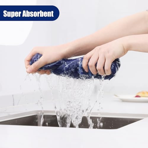 Homaxy Microfiber Kitchen Towels and Dishcloths Sets, 12 Pack - Image 3