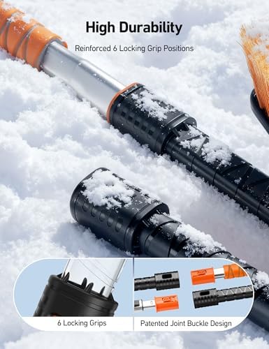 AstroAI 46" Extendable 2-in-1 Snow Brush & Ice Scrapers - Image 6