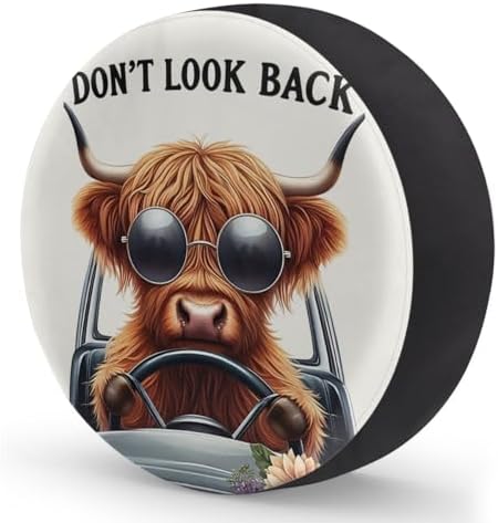 Rv Spare Tire Cover Wheel Funny Alpine Cow Tire Covers Wheel Protectors - Image 2