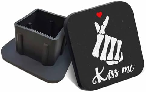 Swono Trailer Hitch Receiver Cover Kiss Me Interesting Pattern 2in Tow Truck Cap by Swono