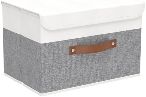 Yawinhe Storage Bins with Lids, 17.7x11.8x11.8in by Yawinhe