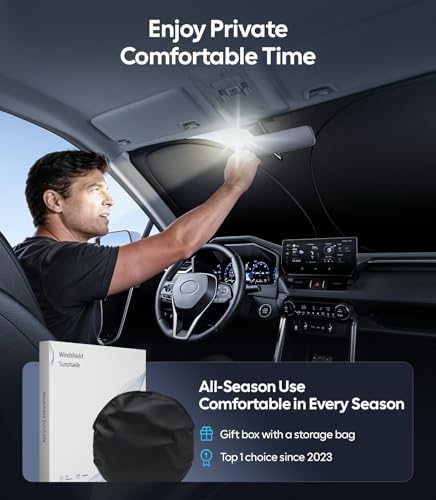 Wigoo for Honda HR-V Windshield Sunshade, Custom Fit, Keeps Interior Cool - Image 6