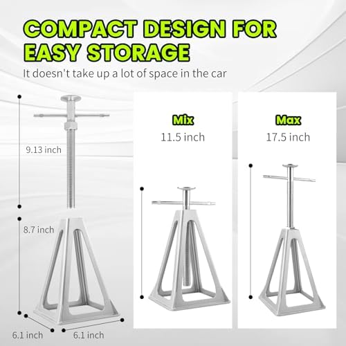 MaxxHaul 50999 RV Stabilizer Jacks 4 Pack - 6000 Lb Capacity Each - Heavy Duty - Image 2