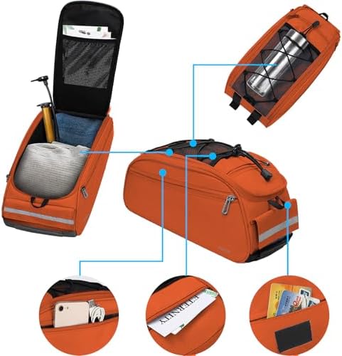MOSISO Bike Rack Bag, Waterproof Bicycle Trunk Pannier Rear Seat Pouch - Image 3