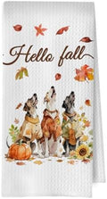 Fall Greyhound Kitchen Towels by Unknown