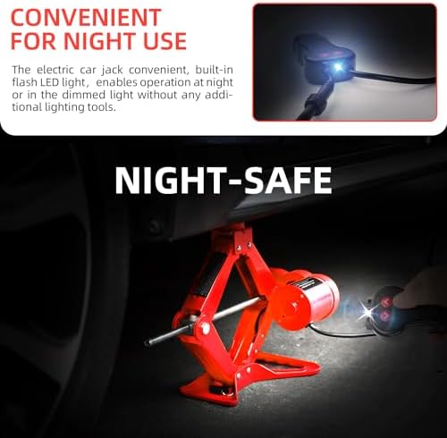 EFFIROSO Premium 10 in 1 Electric Scissor Jack Enhanced Safety 3 Ton Car Jack - Image 6