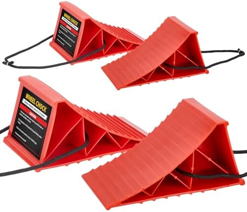 PAHTTO Wheel Chocks, Hard Plastic Wheel Chocks for, Effective in Keeping Your by PAHTTO