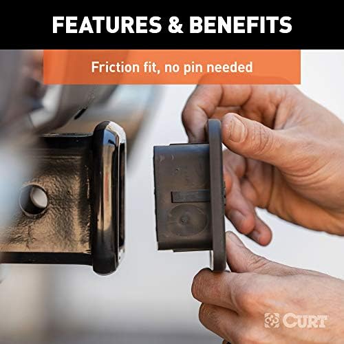 CURT 22272 Rubber Hitch Cover for 2" x 2" Square Receiver Tube - Image 5