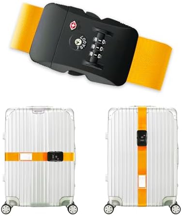 Veki Travel Luggage Straps for Suitcases, TSA Approved by Veki