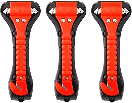 SINSEN Car Safety Hammer Set of 3 Emergency Escape Tool Auto Car Window Glass by SINSENCARHOME