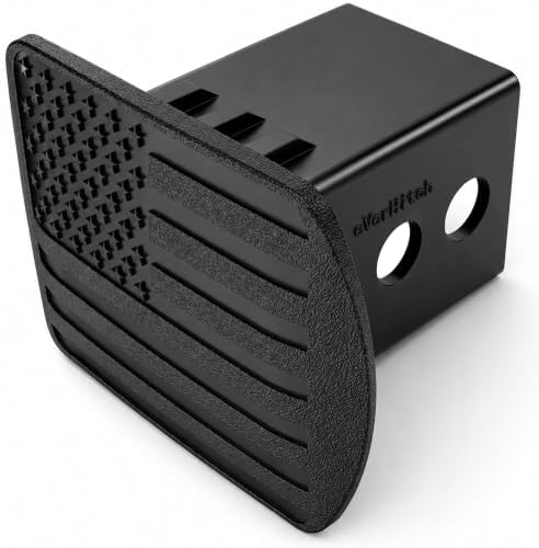 USA 2" American Black Flag Hitch Cover - Image 2