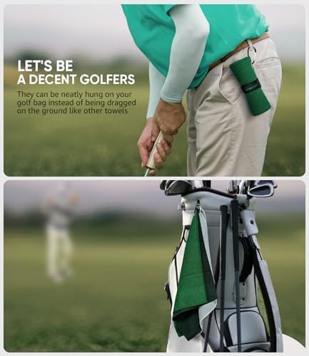 Jiskan Pro Golf Towel Microfiber Golf Towel - Image 5