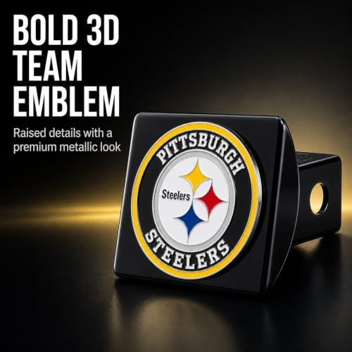 Pittsburgh Steelers Trailer Hitch Cover - Image 2