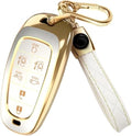 Lucrum Compatible with Hyundai Key Fob Cover & Keychain by Lucrum