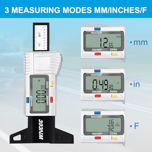 3 Modes Digital Tire Tread Depth Gauge, Tire Depth Gauge - Image 4