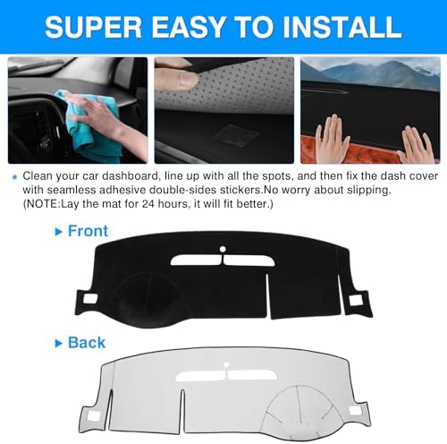 Autorder Dashboard Cover Mat for 2007-2014 Chevrolet Tahoe Suburban/GMC Yukon - Image 5