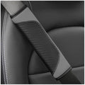Osilly 2PCS Carbon Fiber Leather Seat Belt Shoulder Pads by Osilly