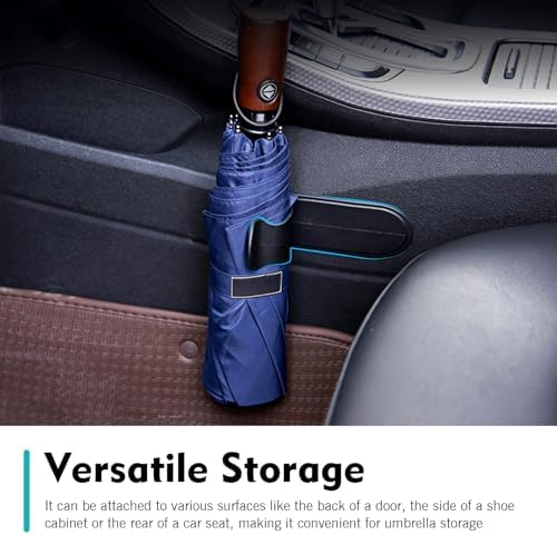 2 PCS Car Umbrella Holder Hooks, Self-Adhesive No Drilling Storage Organizer - Image 4