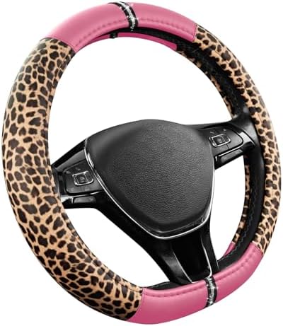 Road Comforts Leopard Steering Wheel Cover - Image 2