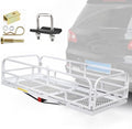 Forluck 60" x 24" x 14" Folding Hitch Mount Cargo Carrier, 500 lbs Capacity by Forluck