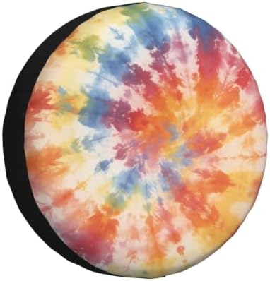 Tie Dye Spare Tire Cover Waterproof Wheel Cover 17 Inch Universal Fit by Unknown