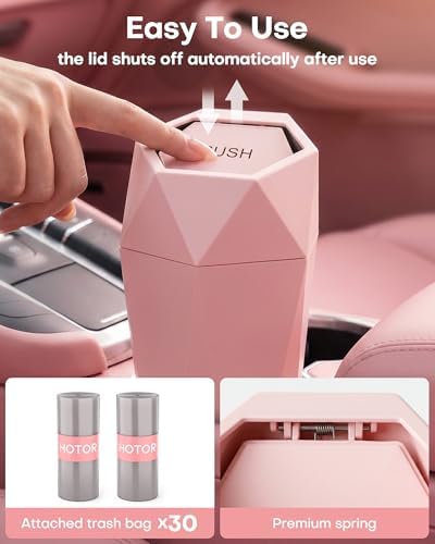 HOTOR Car Trash Can with Lid, 1 Pack - Image 2