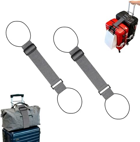 Luggage Straps for Suitcases，Multi-Use Strong Adjustable Luggage Connector by Unknown