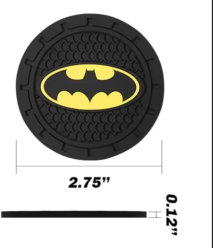 Cup Holder Insert Coaster for Batman DC Fans, Anti Slip Car Cup Coaster - Image 3