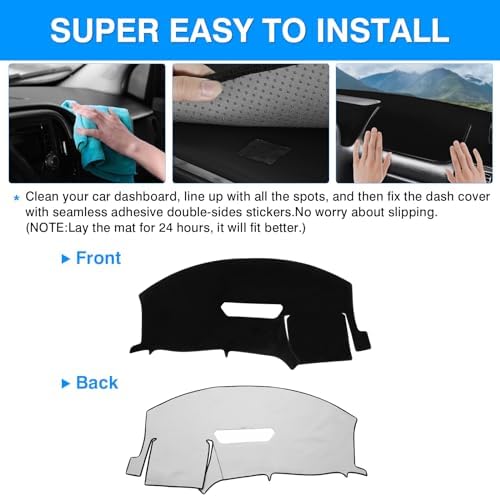 Autorder Dashboard Cover Mat for Chevy Chevrolet Camaro 1997 1998 1999 2000 - Image 5