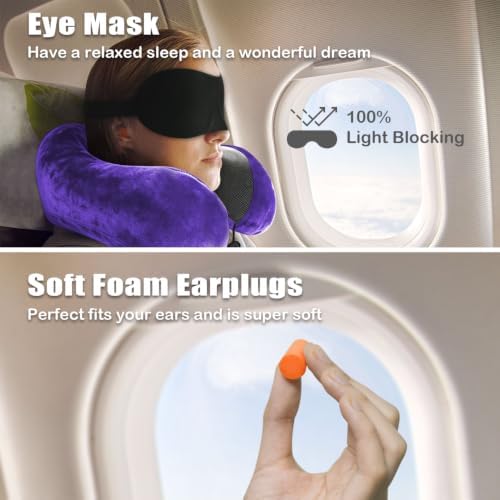 Travel Pillow, Memory Foam Neck Pillow - Image 2