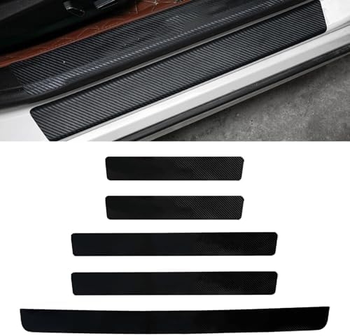 Carbon Fiber Car Door Sill Protector, Anti-Scratch Door Entry Edge Guard Strips by Unknown