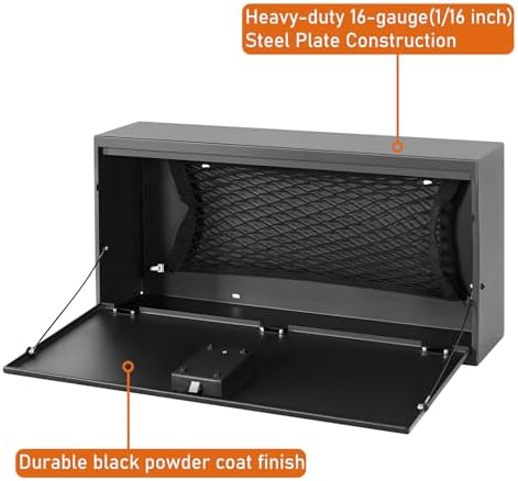 u-Box JL Tailgate Table Storage Lock Box Foldable Cargo Shelf Organizer - Image 7