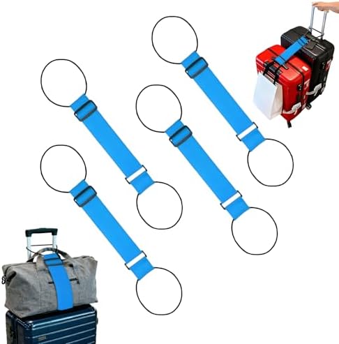 Luggage Straps for Suitcases，Multi-Use Strong Adjustable Luggage Connector by Unknown