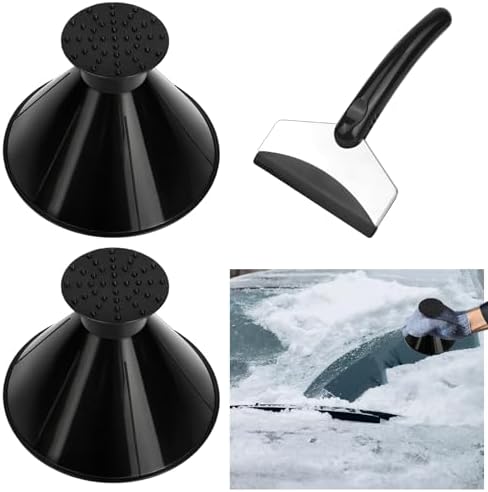 2Pcs Ice Scrapers for Car Windshield, Magical Car Ice Scraper, 2 in 1 by Unknown