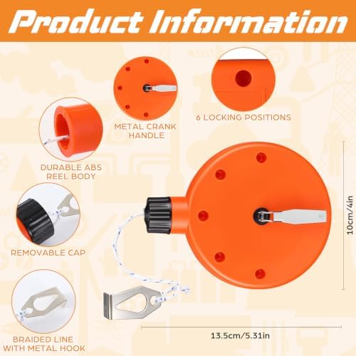 AmazingSpark 4 Chalk Line Tool for Building 100 ft - Image 2