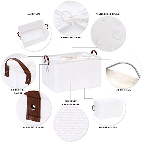 Hinwo 70L Extra Large Canvas Storage Bin - Image 5