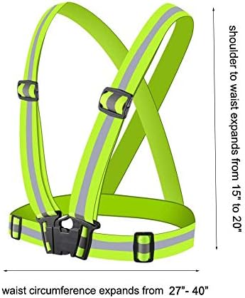 Chiwo Reflective Vest Running Gear 2Pack, High Visibility Safety Vest - Image 3
