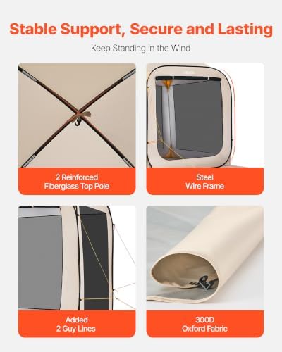 VEVOR Screen House Tent 6x6FT Pop-Up Screen Tent - Image 6
